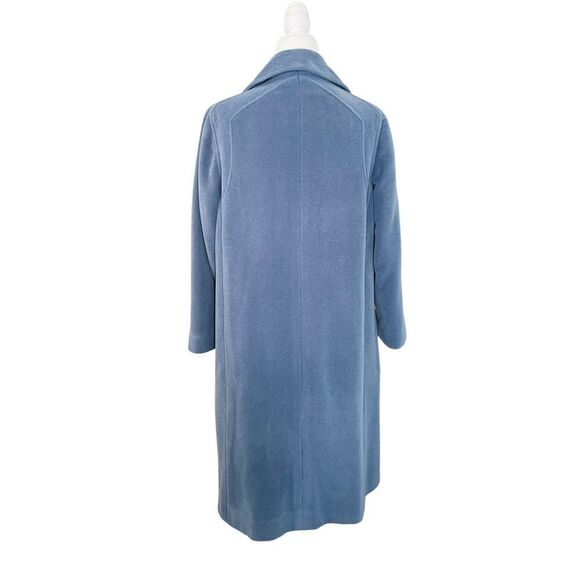 Vintage Lorendale by Bromleigh Long Blue Overcoat ILGWU - Picture 3 of 8